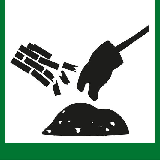 Wertstoffschild - Bauschutt