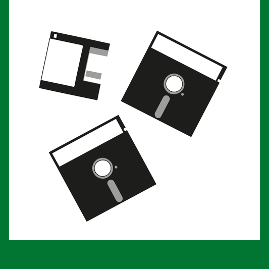 Wertstoffschild - Datenträger