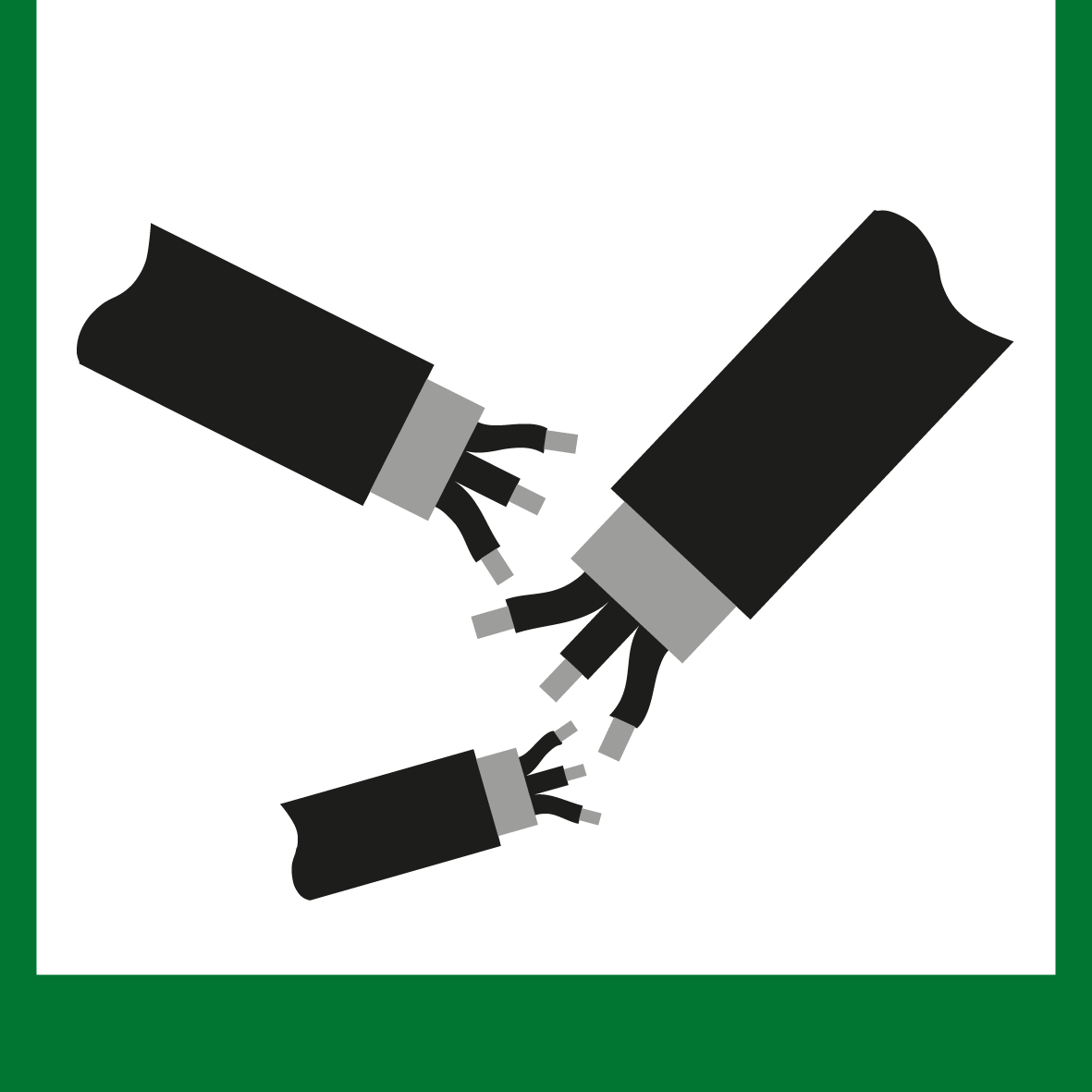 Wertstoffschild - Kabel