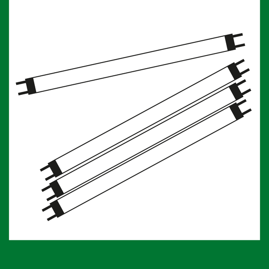Wertstoffschild - Leuchtstoffröhren