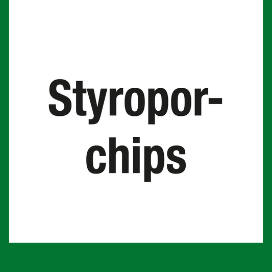 Wertstoffschild - Styroporchips