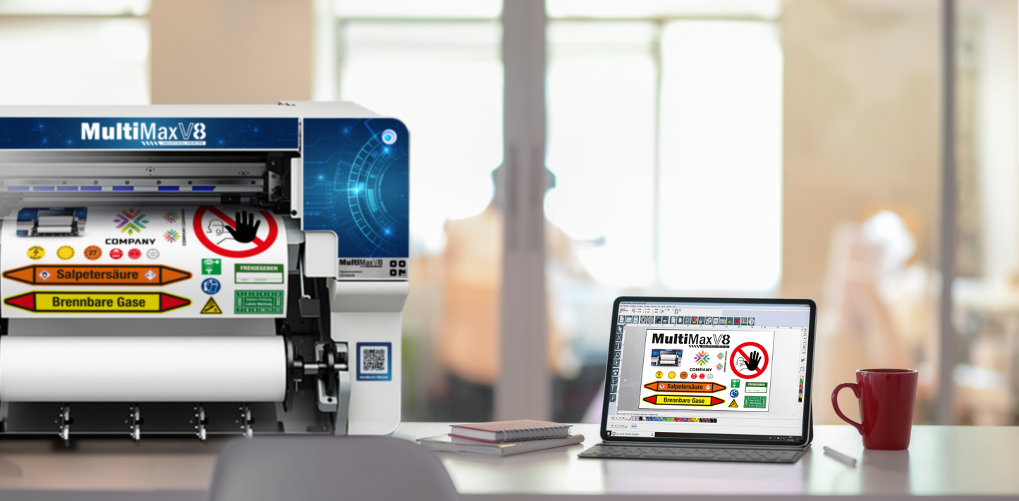 MultiMax V8 - Beschriftungsset