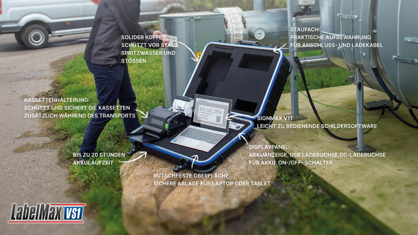LabelMax VS1 - Mobiles Beschriftungssystem - Komplettpaket