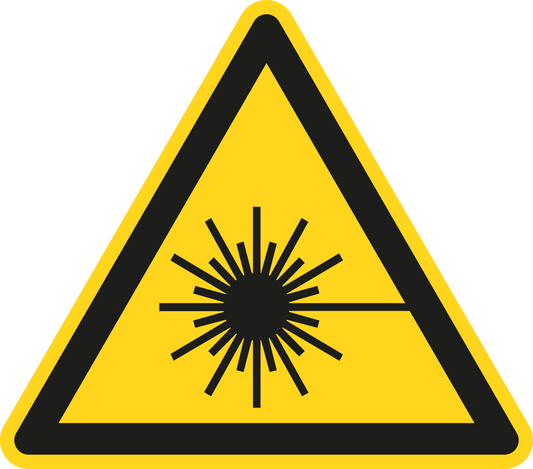 Warnschild - Warnung vor Laserstrahl