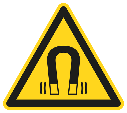 Warnschild - Warnung vor magnetischem Feld
