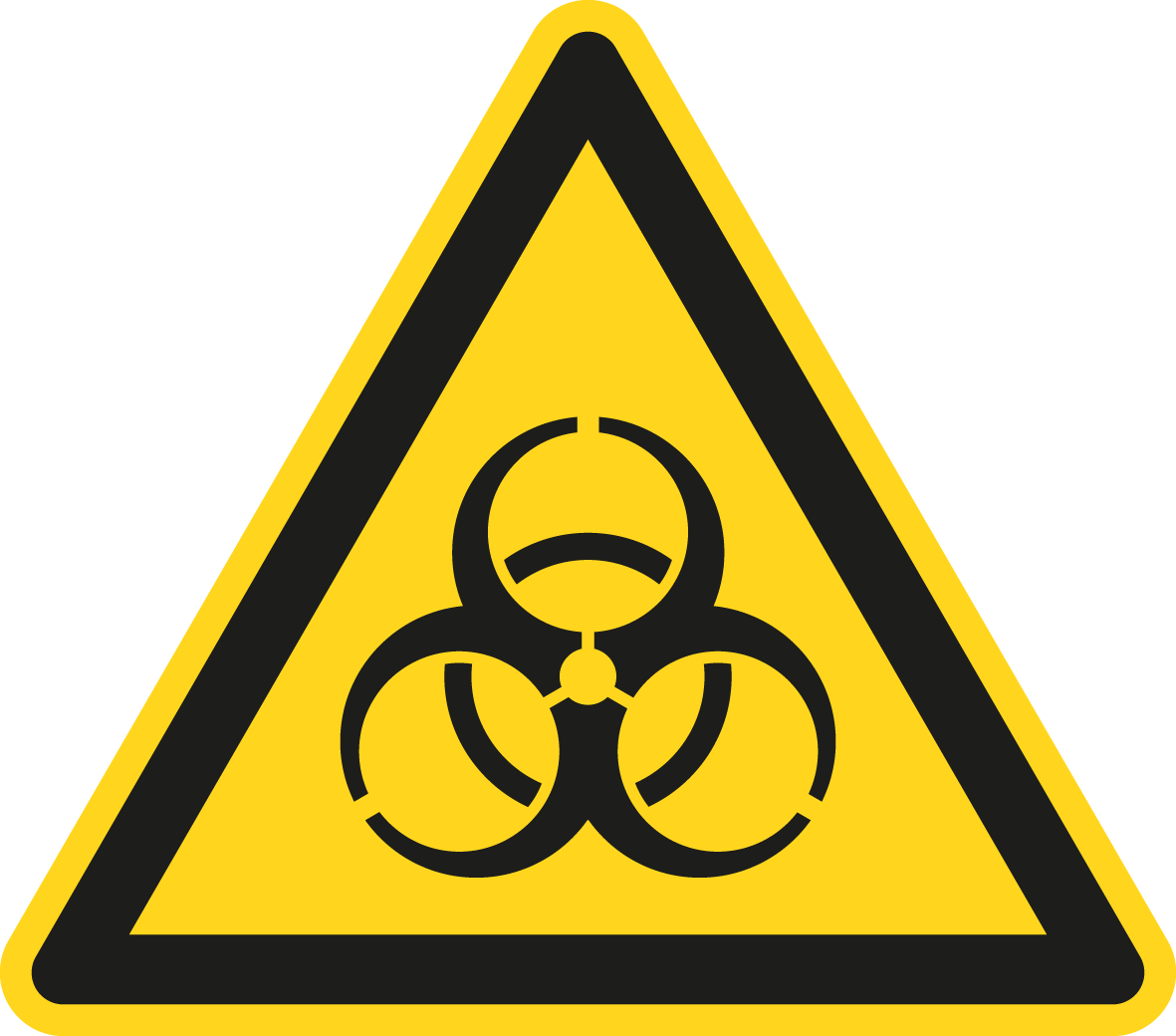 Warnschild - Warnung vor Biogefährdung