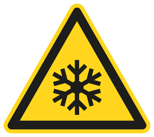 Warnschild - Warnung vor niedriger Temperatur/Frost