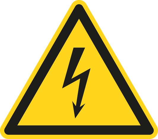 Warnschild - Warnung vor elektrischer Spannung
