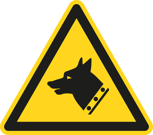 Warnschild - Warnung vor Wachhunden