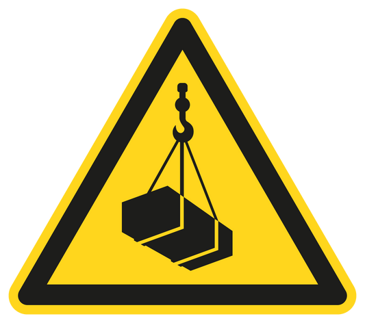 Warnschild - Warnung vor schwebender Last
