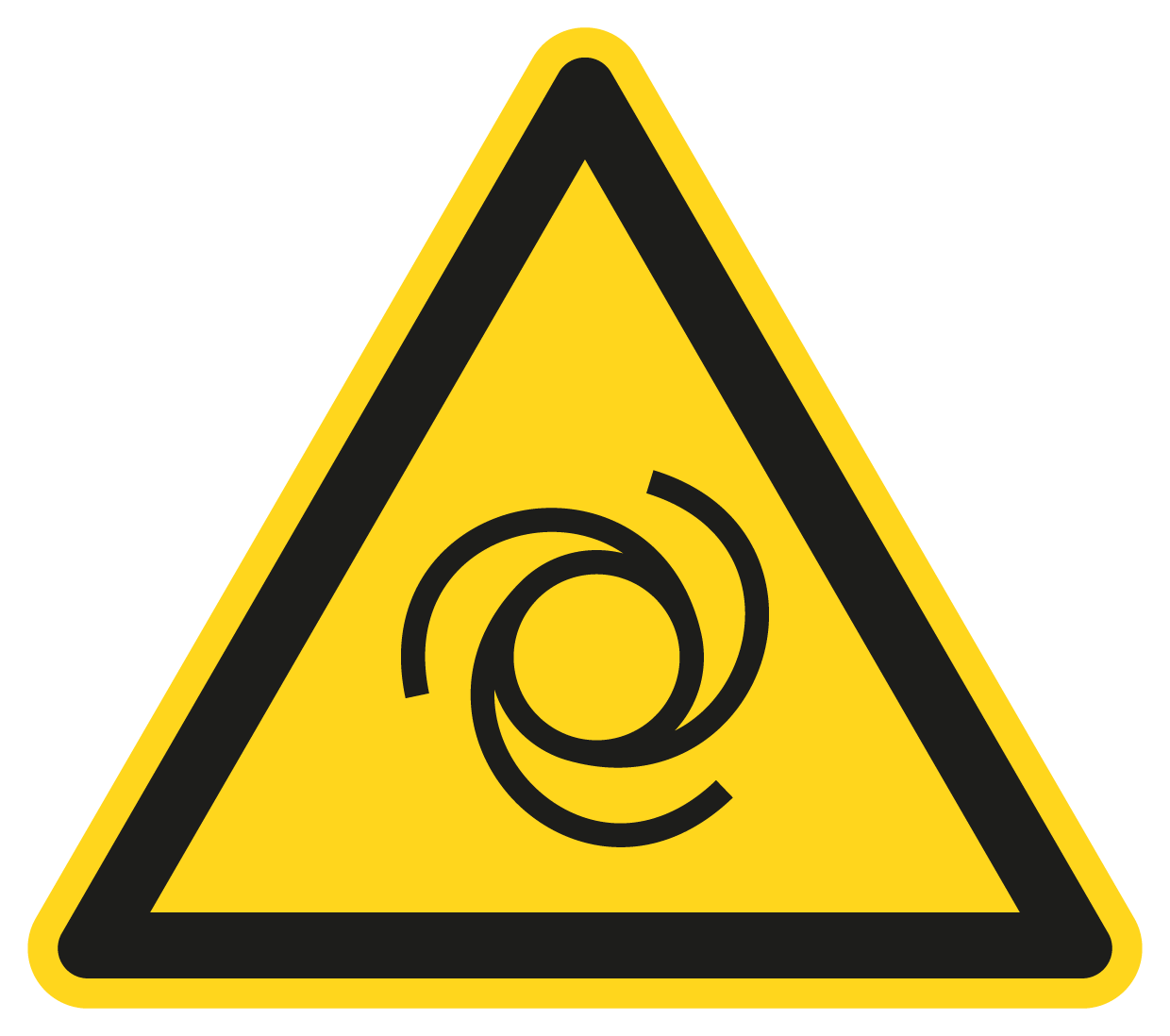 Warnschild - Warnung vor automatischem Anlauf