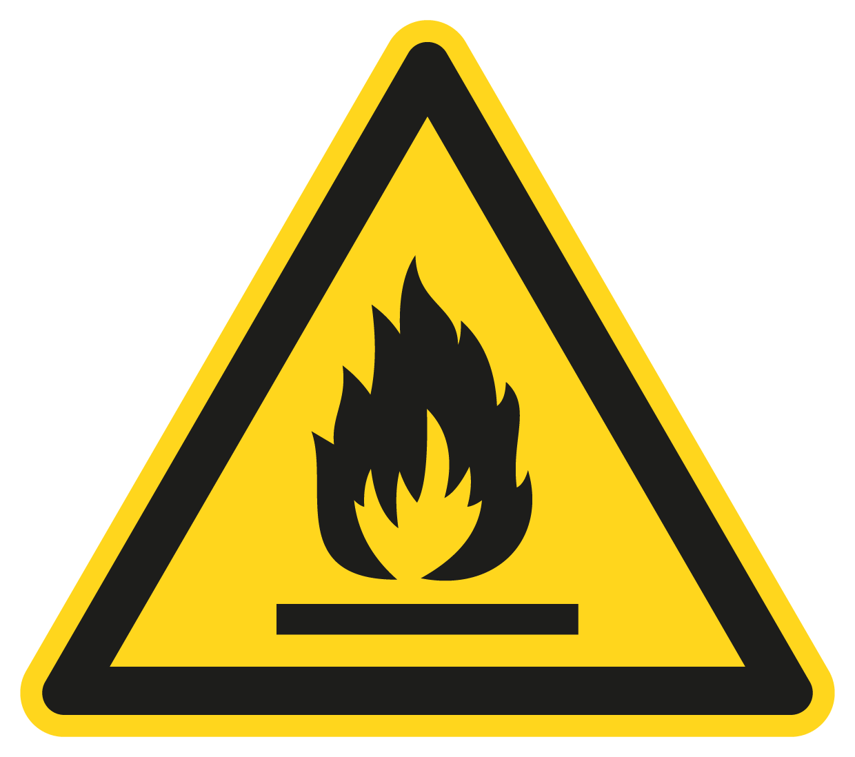 Warnschild - Warnung vor feuergefährlichen Stoffen