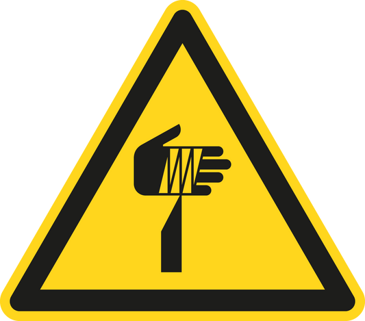 Warnschild - Warnung vor spitzem Gegenstand