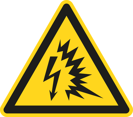 Warnschild - Warnung vor Lichtbogen