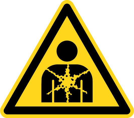 Warnschild - Warnung vor gesundheitsgefährdenden Stoffen oder Gemischen