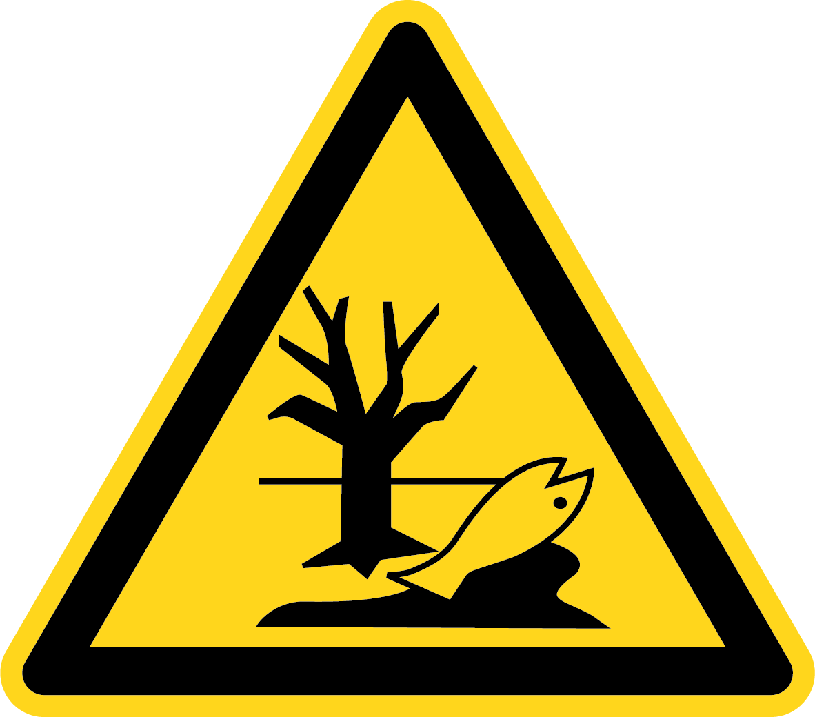 Warnschild - Warnung vor umweltgefährdenden Stoffen oder Gemischen