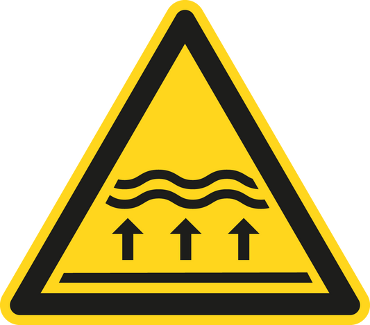 Warnschild - Warnung vor Überschwemmungsgebiet