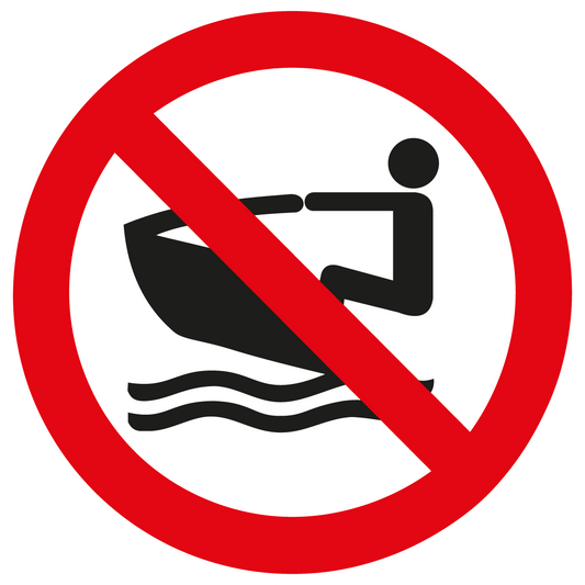 Verbotsschild - Jet-Ski verboten