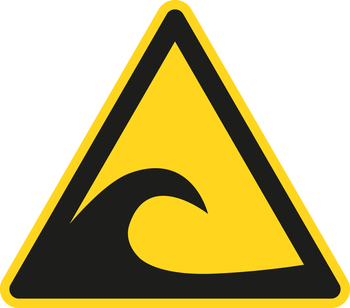 Warnschild - Tunamigefahrenzone