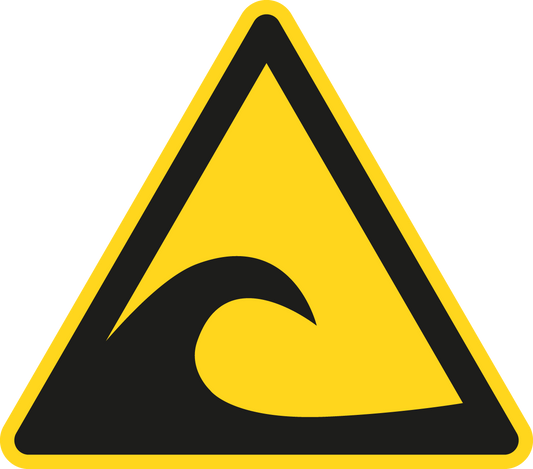 Warnschild - Tunamigefahrenzone