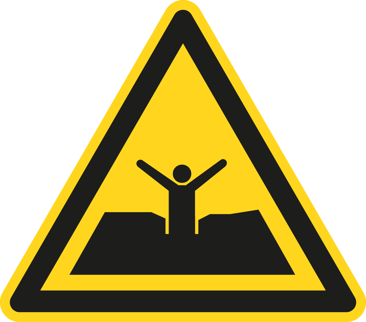 Warnschild - Warnung vor Treibsand