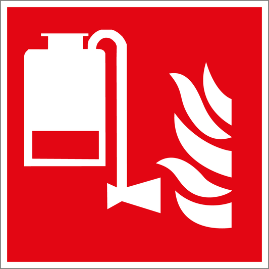 Brandschutzschild - Tragbare Schaumlösch-Einheit