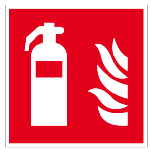 Brandschutzschilder- Feuerlöscher ACHTUNG TEST