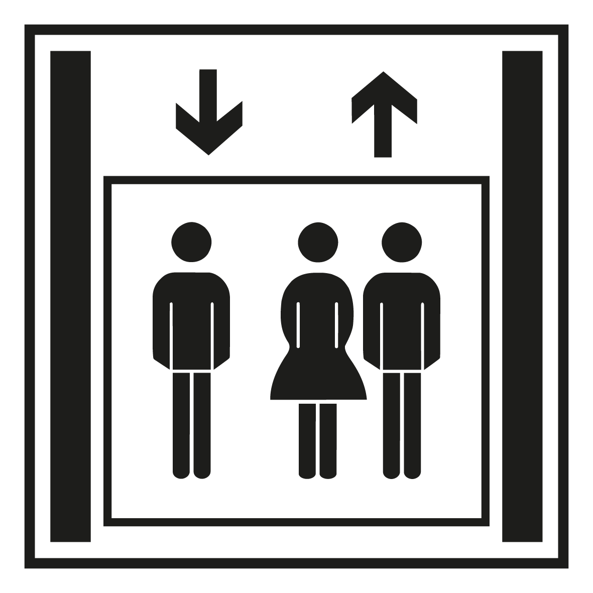 Türkennzeichnung - Fahrstuhl / Aufzug