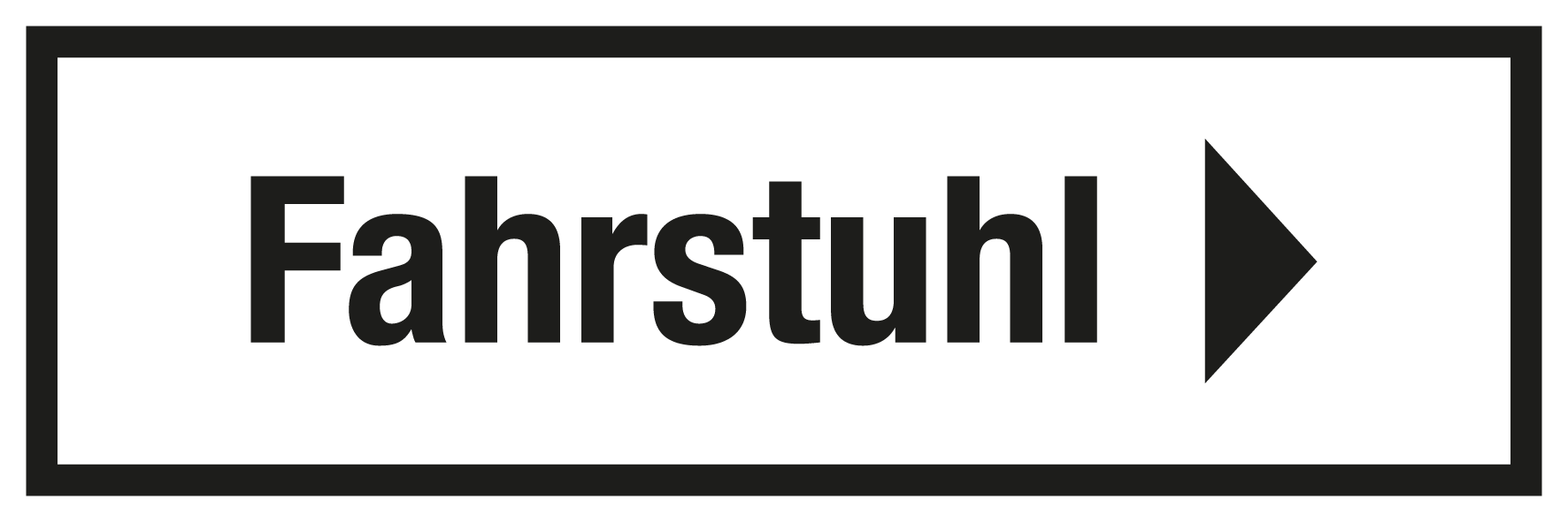 Gastronomie- und Gewerbeschild - Fahrstuhl - Folie Selbstklebend - 5 x 15 cm