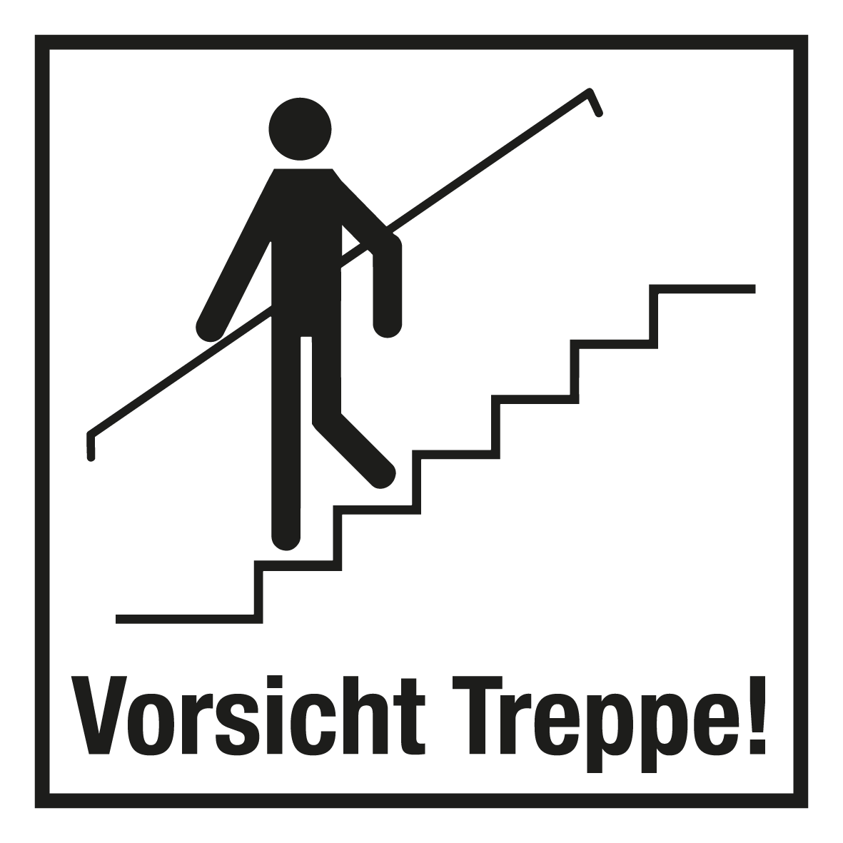Türkennzeichnung - Vorsicht Treppe!